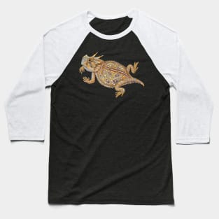 Horned Lizard Baseball T-Shirt